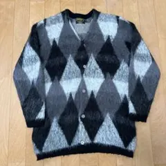 UNIVERD72 グレー系チェックカーディガン L - メルカリ