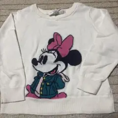 キッズ ミニーちゃん柄 薄手セーター