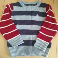 RUGGED WORKS ストライプセーター 110