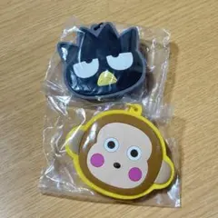 サンリオシークレットラバーミラーキーホルダー バッドばつ丸 おさるのもんきち