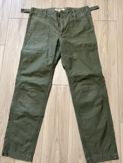 FOB FACTORY F0431 ベイカーパンツ S オリーブのサムネイル