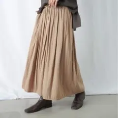 LUCA ⭐️訳あり　春物　ワイドパンツ　スカーチョ　ベージュ