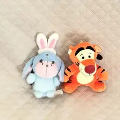 くまのプーさん ぽてきゅん イーヨー うさみみカチューシャ ティガー ぬいぐるみ