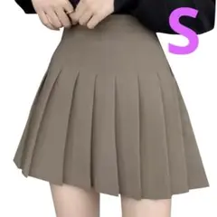 (RONGUI) プリーツスカート インナー付き 制服コスプレ S ベージュのサムネイル
