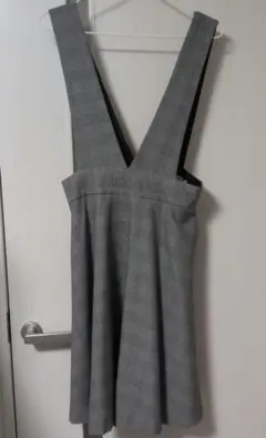 ボンメルスリー グレンチェック ジャンバースカート