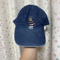 Polo Ralph Lauren デニムキャップ USAポロベア刺繍