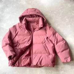 【美品】UNIQLO シームレスダウンパーカー X L ピンク