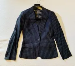 高級VBC生地 グレーストライプ スーツ セットアップ 38/40 春夏秋