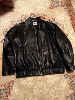 フェイクレザー　ジャケット　綺麗目　レザージャケット　g1 ユニセックス