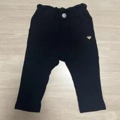 アプレレクール　裏起毛ハートポケットきゅんパンツ　ブラック　80 ベビー　キッズ
