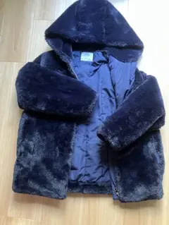 ZARAボアコート 濃紺