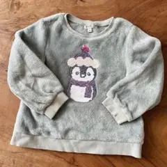 エニィファム　トップス　トレーナー　ボアトップス　キラキラ　110