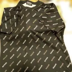 OUTDOOR PRODUCTS 総柄ロゴ Tシャツ ブラック L