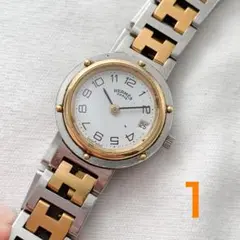 HERMES クリッパー 腕時計 ジャンク品 不動 オーバーホール未実施