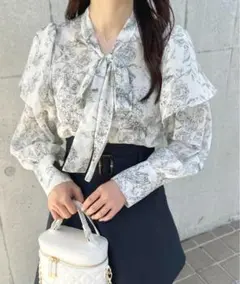 apres jour 2WAY花柄ボウタイブラウス ZOZOTOWN限定アイテム