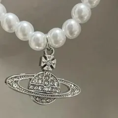 【ヴィヴィアンウエストウッド好きオススメ☆】 惑星パールビーズネックレス