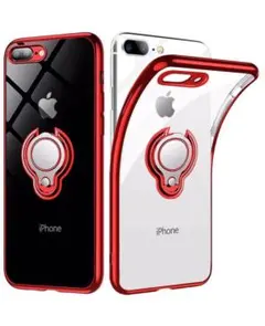 iPhone8plusケース iPhone7plusケース リング付き　スタンド