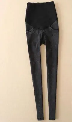 新品 マタニティ スキニーパンツ ブラック