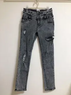 INGNI♡イング ダメージジーンズ デニム スキニーデニム ブラックMのサムネイル