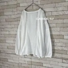 CLASSICAL ELF 刺繍 コットン レース 2WAY ブラウス シャツ