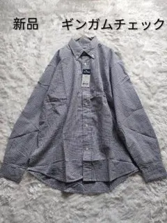 【新品】90s　オールドユニクロ　ギンガムチェック　シアサッカー　М　シャツ