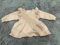 petit main フリル付きニットセーター 80サイズ