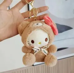 ハローキティ★くまの着ぐるみ マスコット