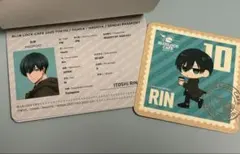 ブルーロックカフェ SPECIAL TRIP旅 パスポート コースター 糸師凛