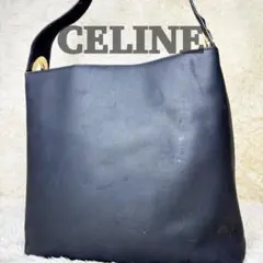 セリーヌ　ショルダーバッグ　トートバッグ　レザー　ゴールド金具　サークルロゴ