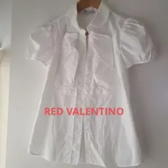 RED VALENTINO ホワイト 半袖シャツ フリル　ブラウスのサムネイル