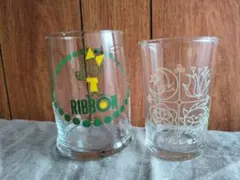 昭和レトロ・リボンシトロン・リボンちゃん・キリンレモン・グラス・コップ