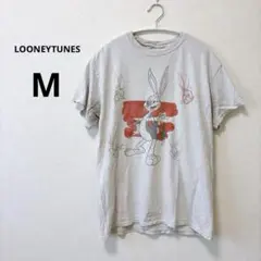 ルーニーテューンズ クルーネック 半袖 Tシャツ バックスバニー M 灰のサムネイル