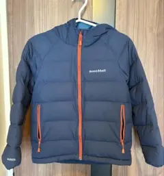 mont-bell フード付きダウンコート モンベル ダウン アウター キッズ