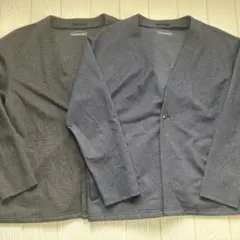 AOKI パジャマスーツ 21SHWMJK4 S 黒 紺 上下2セット4点 美品のサムネイル