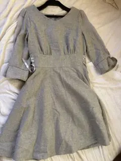 LD prime グレー グリッター ミニワンピース