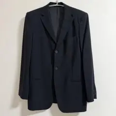 【最終値下】【美品】EMPORIO ARMANI メンズスーツ　黒ストライプ春夏