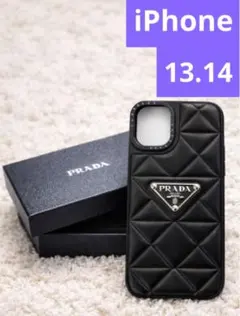 PRADA　プラダ　 iPhoneケース ブラックiPhone13.14のサムネイル