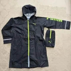 PUMA プーマ レインコート 収納袋付き ブラック 130のサムネイル