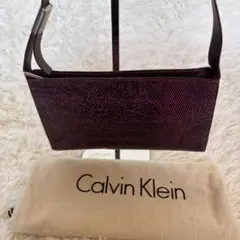 カルバンクライン ポーチバッグ 紫 ミニバッグ