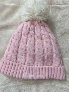 Champion ケーブル編みニット帽 ピンク