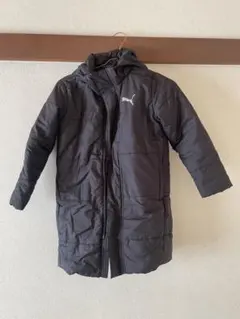 PUMA ブラック ダウンコート フード付き