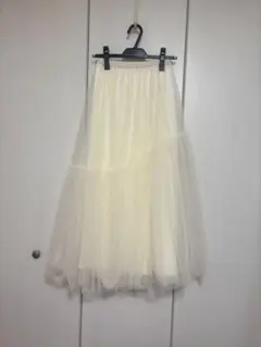 GRL ティアードチュールスカート　アイボリー