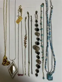 アクセサリー　まとめ売り　9点セット　￼ネックレス&ブレスレット　処分