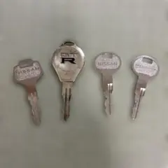 日産スカイラインR32 GT-R R33 純正キー 鍵key 当時物 旧車 綺麗