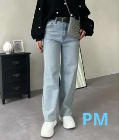 【prose verse】ストレッチスリムストレートデニム【MOMO】