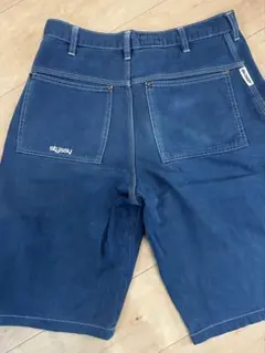 old stussy 90s デニムショートパンツ ショーツ　ジョーツ　黒タグのサムネイル