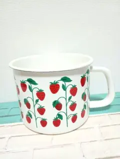 Plune. プルーン ホーロー マルチポット 茎いちご柄のサムネイル
