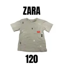 【ZARAザラ】半袖Tシャツ　可愛い絵柄　サーフィン　スイム　キッズ　120のサムネイル