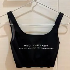 meltthelady logo cross camisole - メルカリ