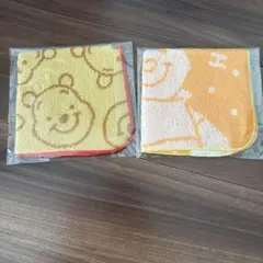 クマのプーさんタオルハンカチ2枚セット
